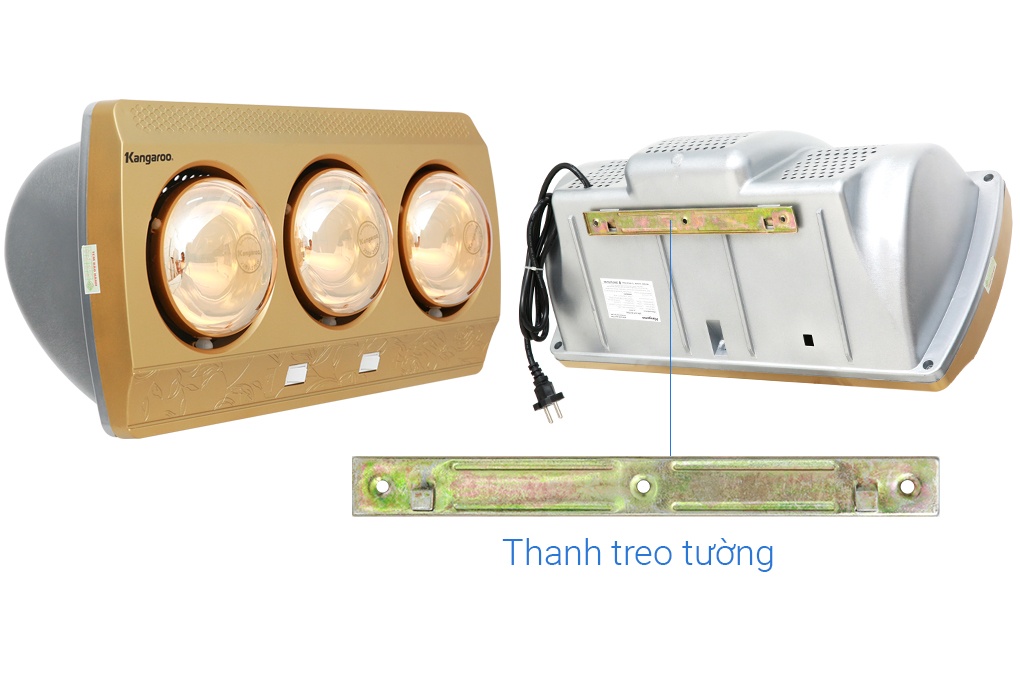 Đèn sưởi 3 bóng Kangaroo KG3BH01