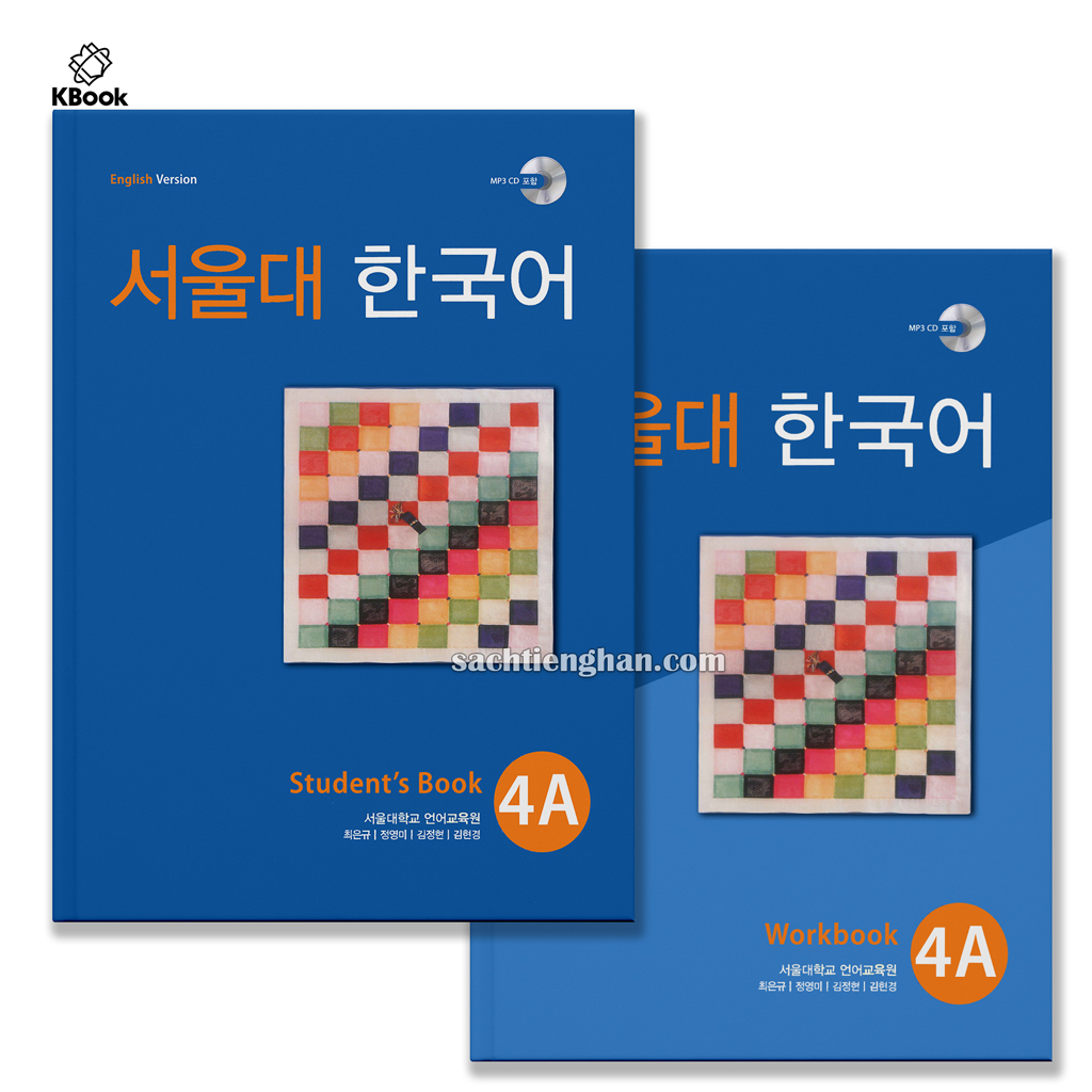Combo (SGK+SBT) GT Seoul 4A- 서울대 한국어 4A (Bản màu đẹp)