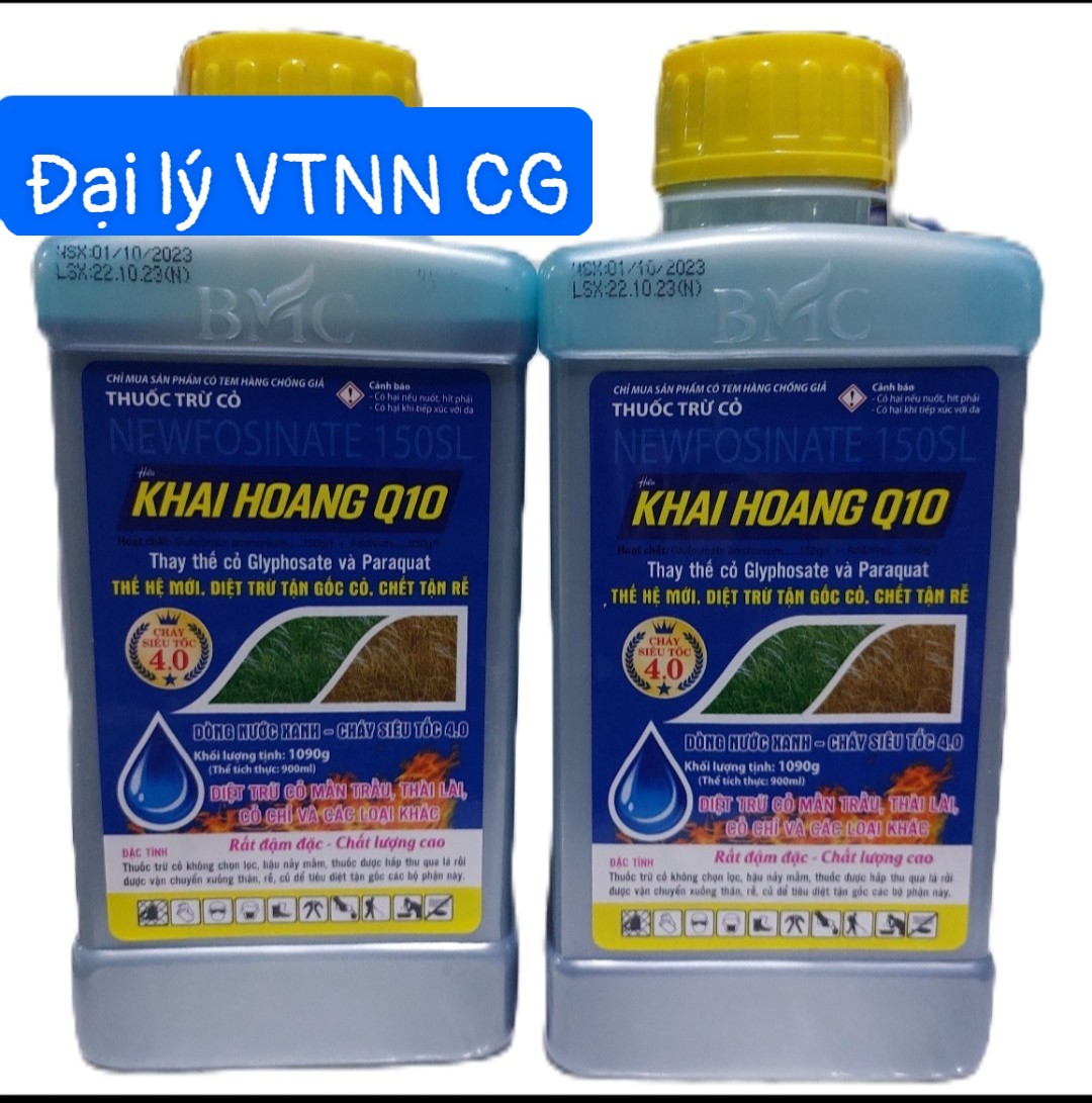 Thuốc Trừ Cỏ KHAI HOANG Q10 COMBO 5 Chai 900mL