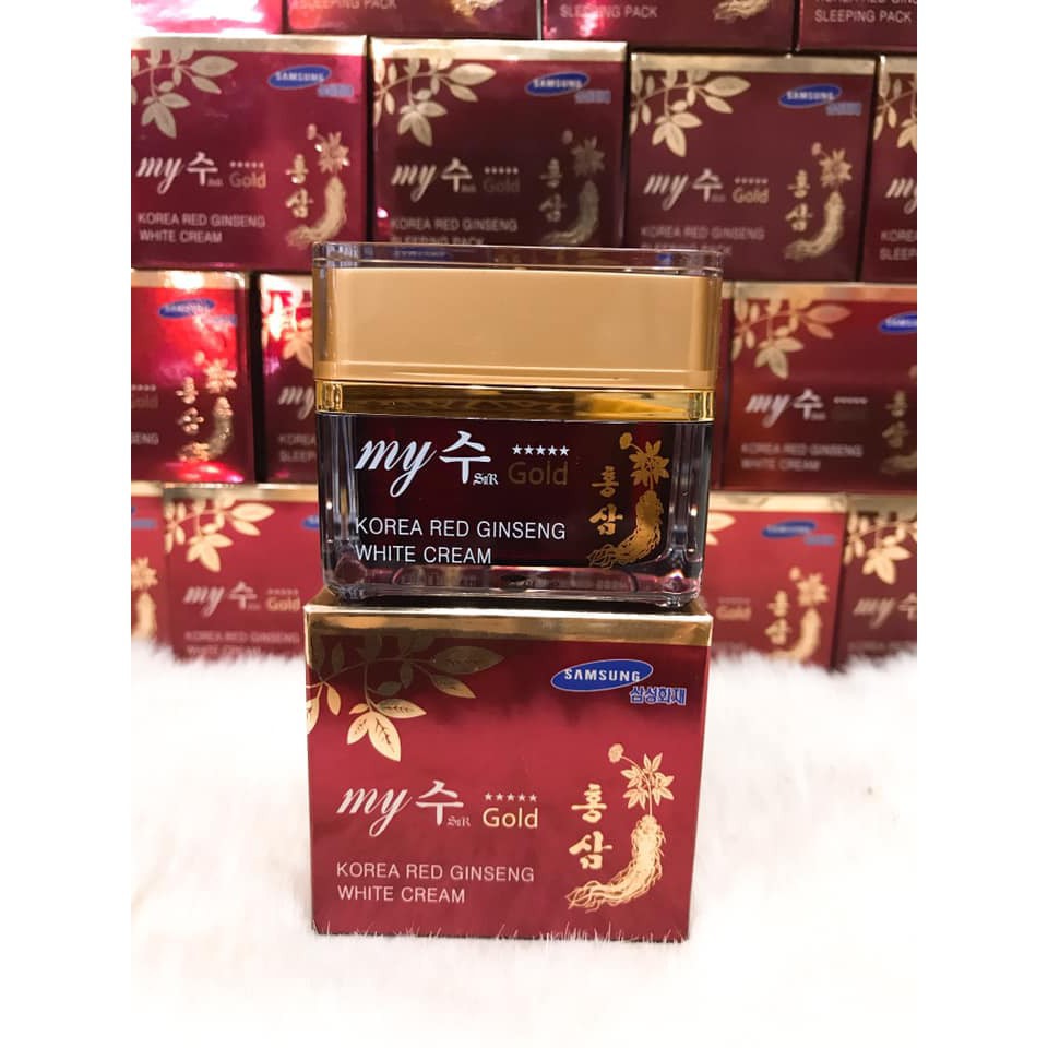 Kem Dưỡng Da Hồng Sâm My Gold Korea Red Ginseng White Cream