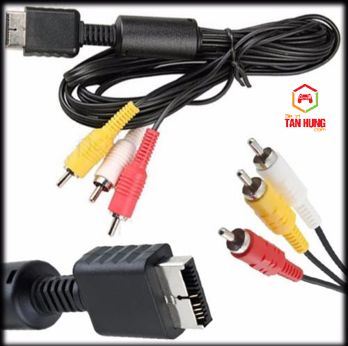 Cáp Chuyển Đổi Ps2 / Ps3 Av 3 màu dài 1.8m