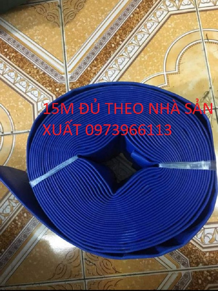 Ống bơm nước vải bạt đúc phi 76