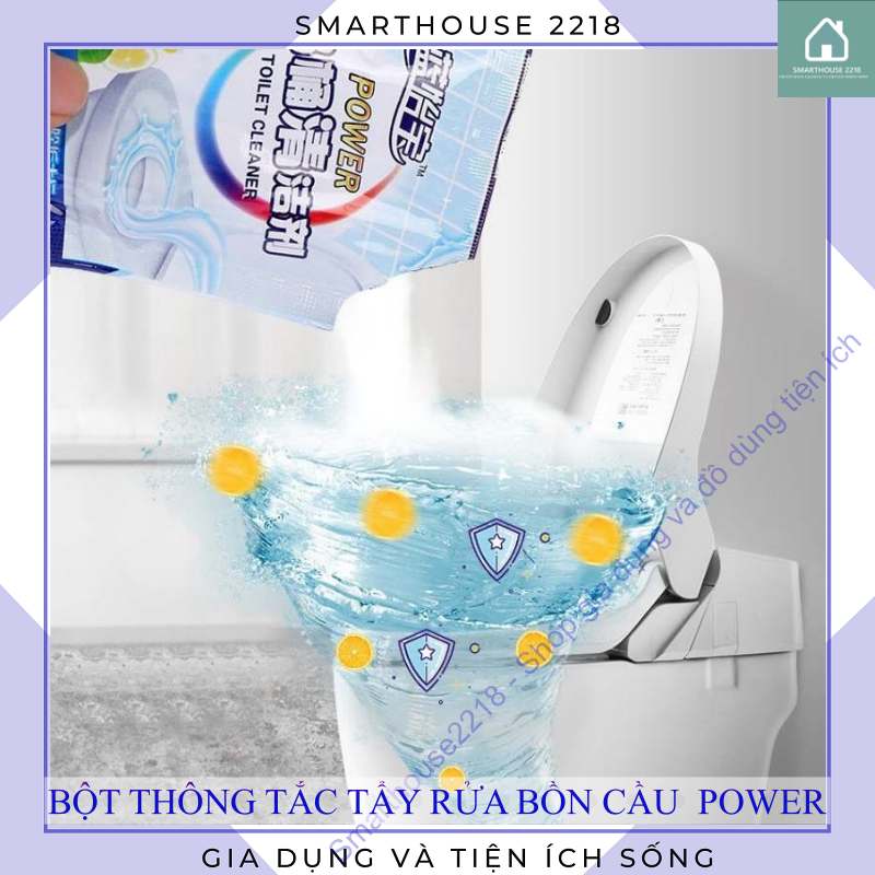 Bột thông tắc tẩy rửa bồn cầu đa năng