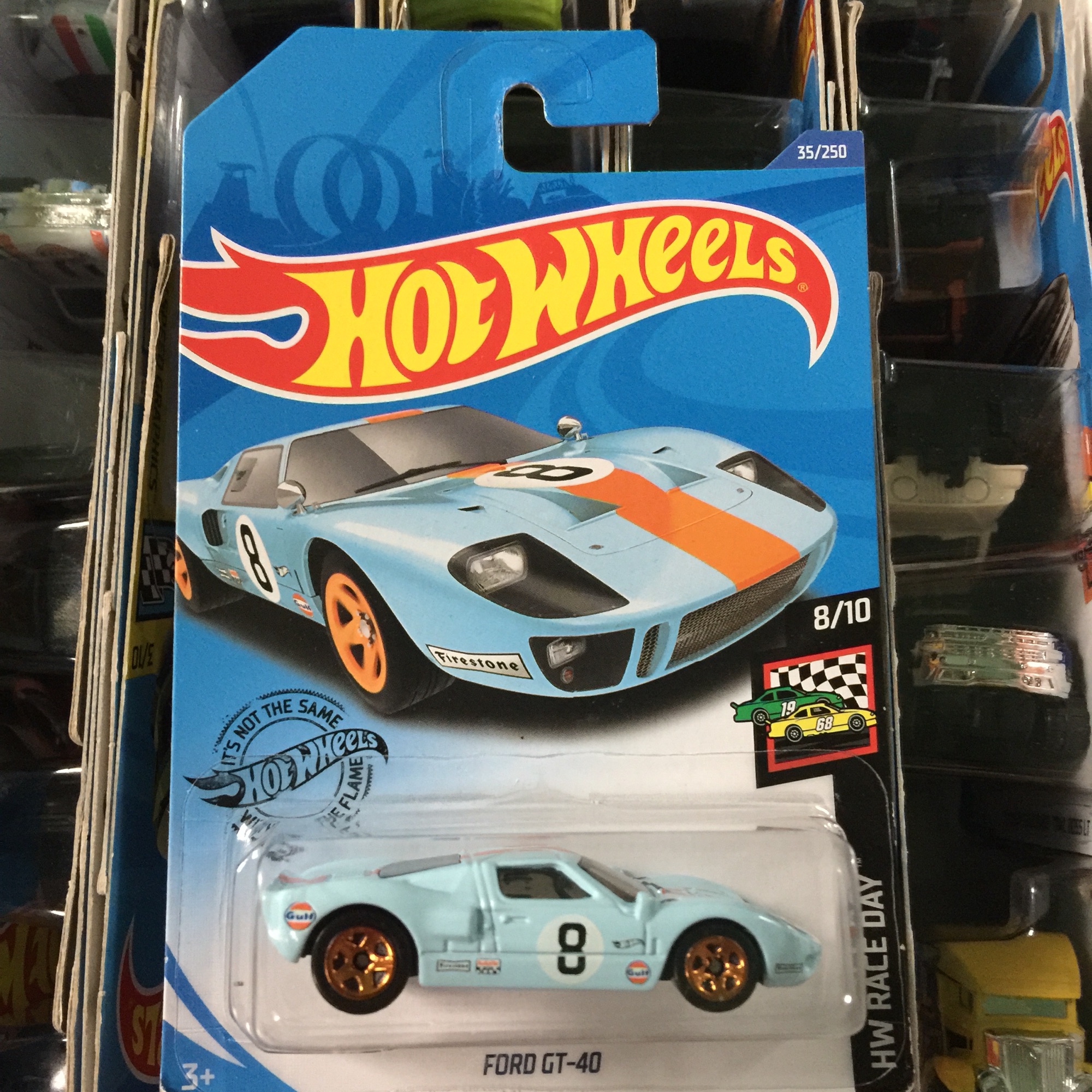 Xe Mô Hình Hot Wheels tỉ lệ 1:64 "Ford GT-40" (Tem Gulf 2020)