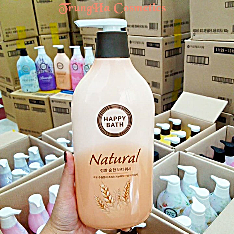 SỮA TẮM DƯỠNG THỂ Happy bath 900ml Hàn Quốc[Chính Hãng]