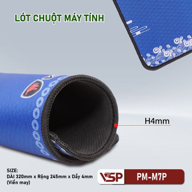 Lót chuột VSP PM-7P size 245x320x4mm - Nhất Tín Computer