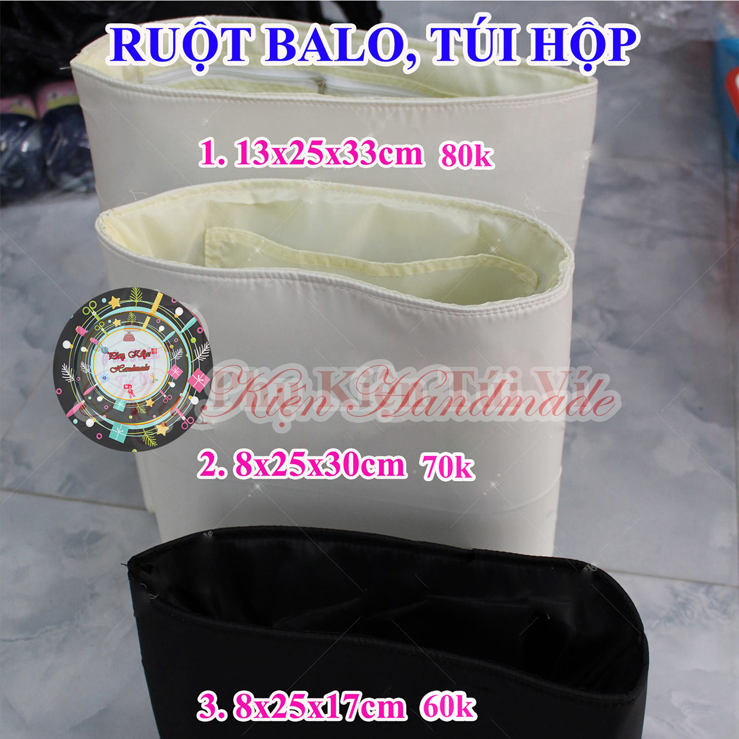 Ruột balo, túi hộp làm túi xách