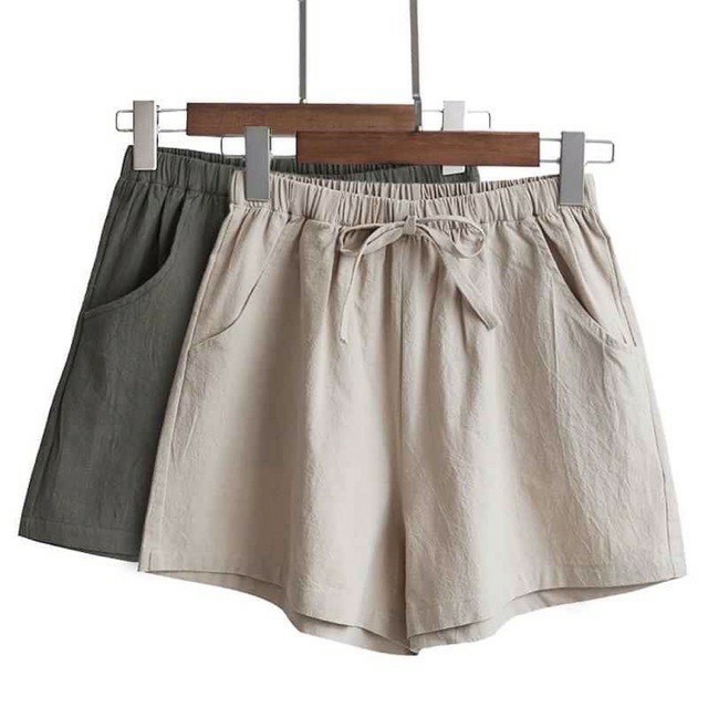 Quần short nữ chất đũi sần kiểu nhật