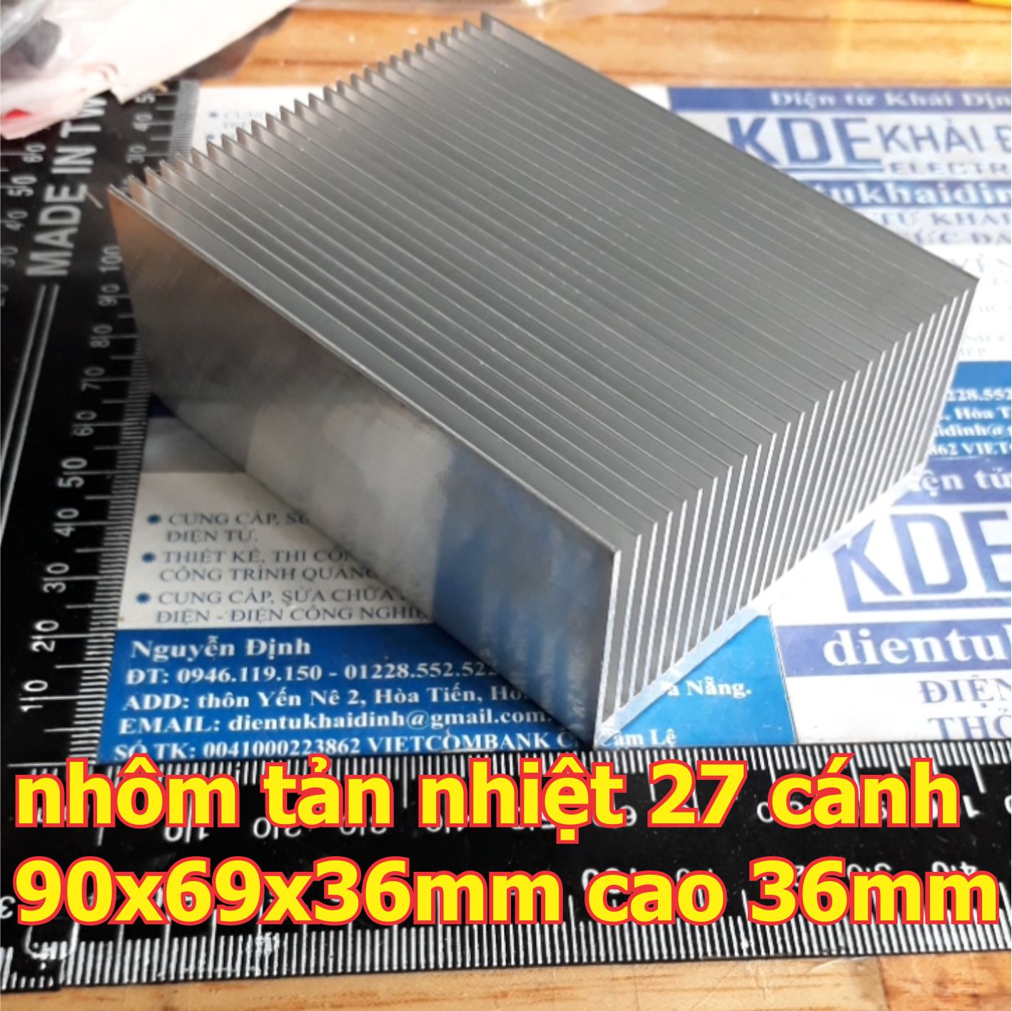 nhôm tản nhiệt xẻ cánh, tản nhiệt nhanh đủ các kích thước kde3933