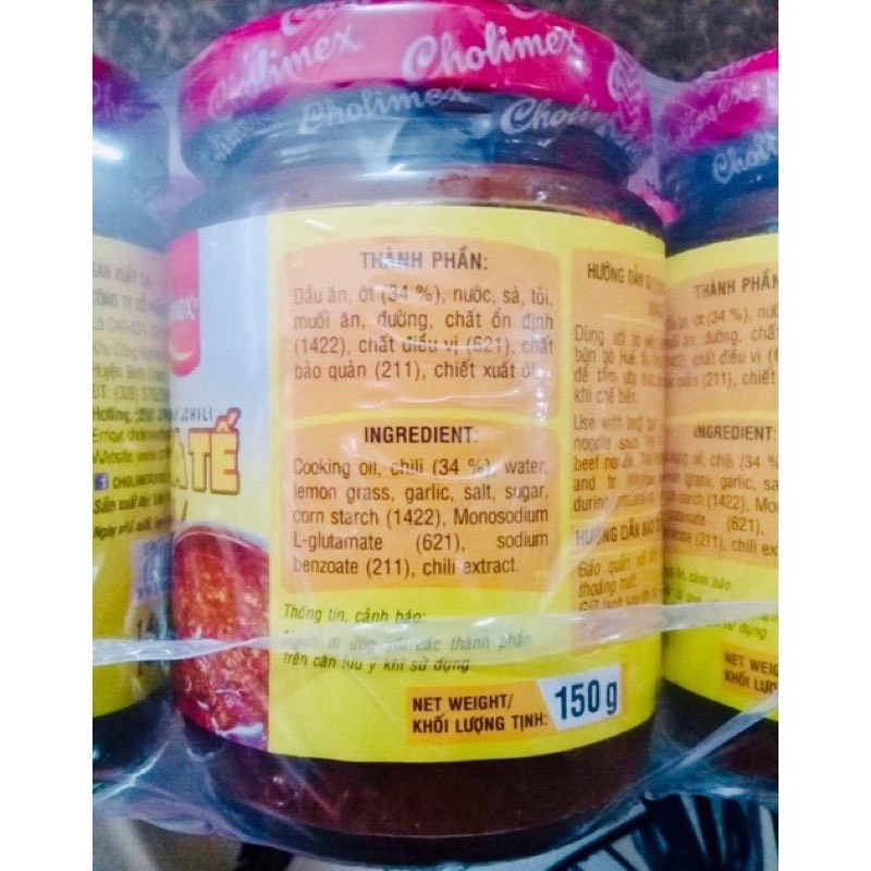 (MẪU MỚI) Ớt sa tế/Ớt khô sa tế Cholimex hũ (100-150g)