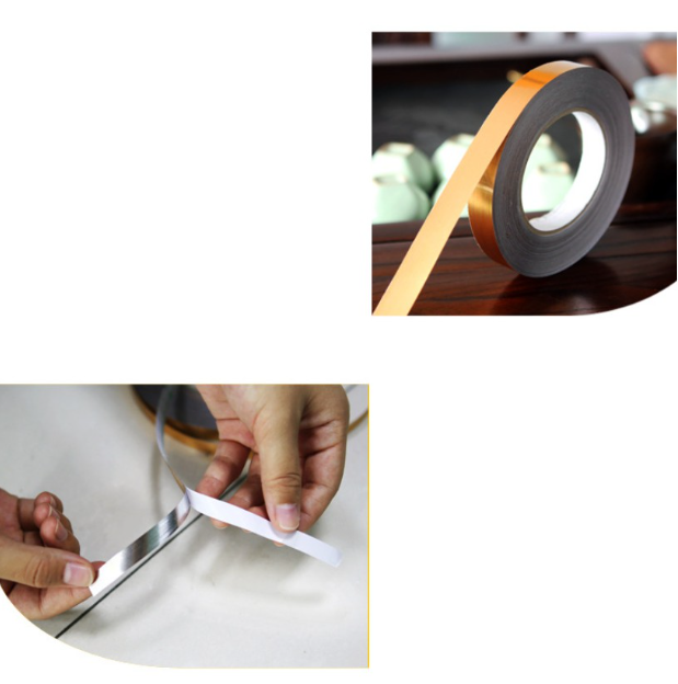 Cuộn chỉ dán viền trang trí MÀU BẠC dài 50m, dài 5m