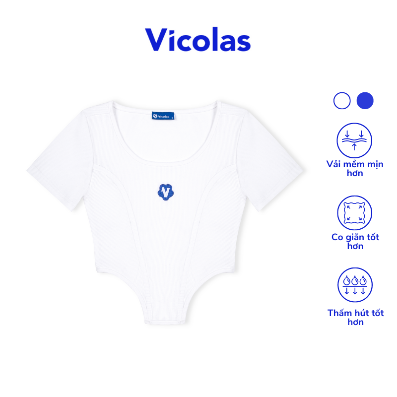Áo croptop khoét eo tay ngắn Vicolas - VICO16