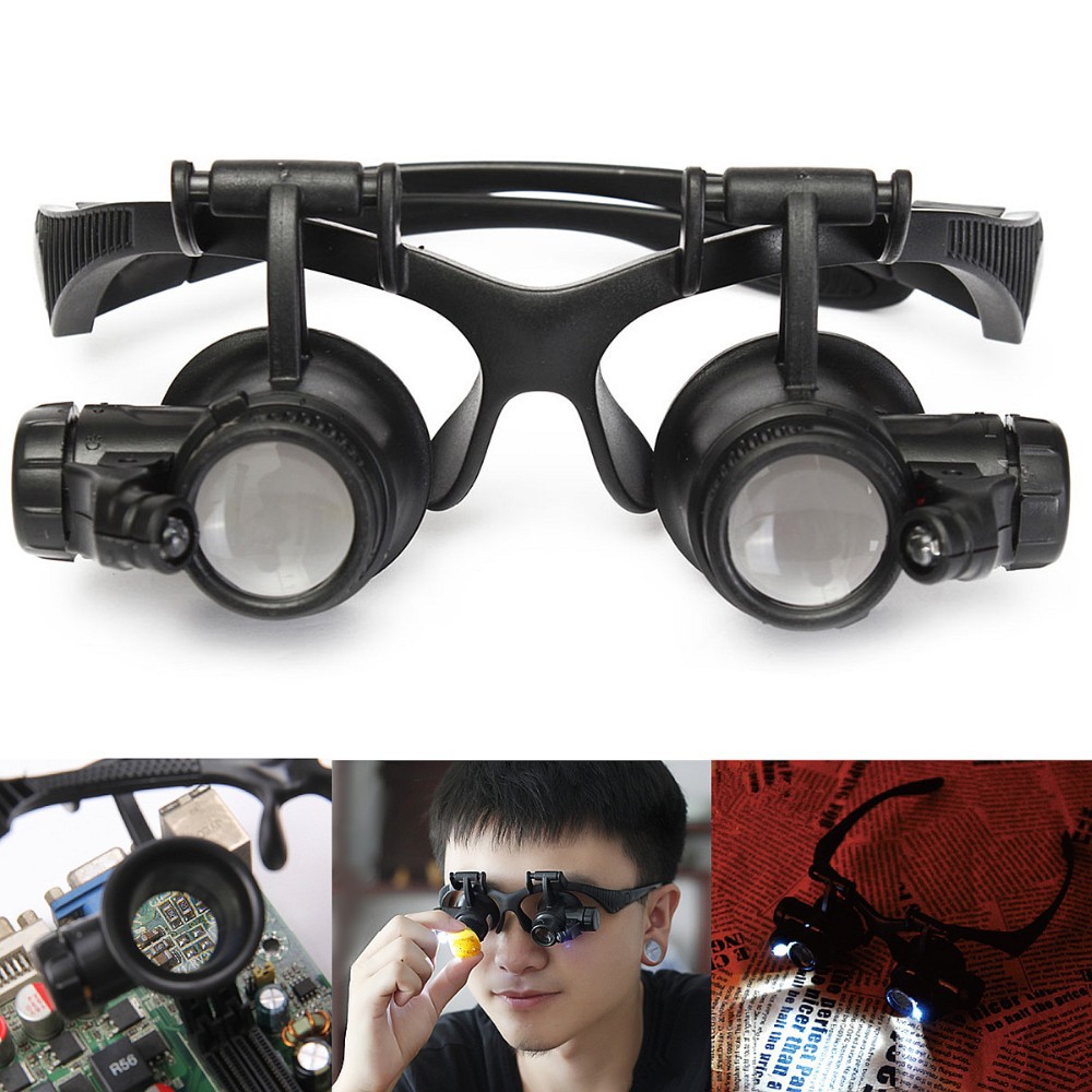 Kính lúp đeo mắt có đèn V3
