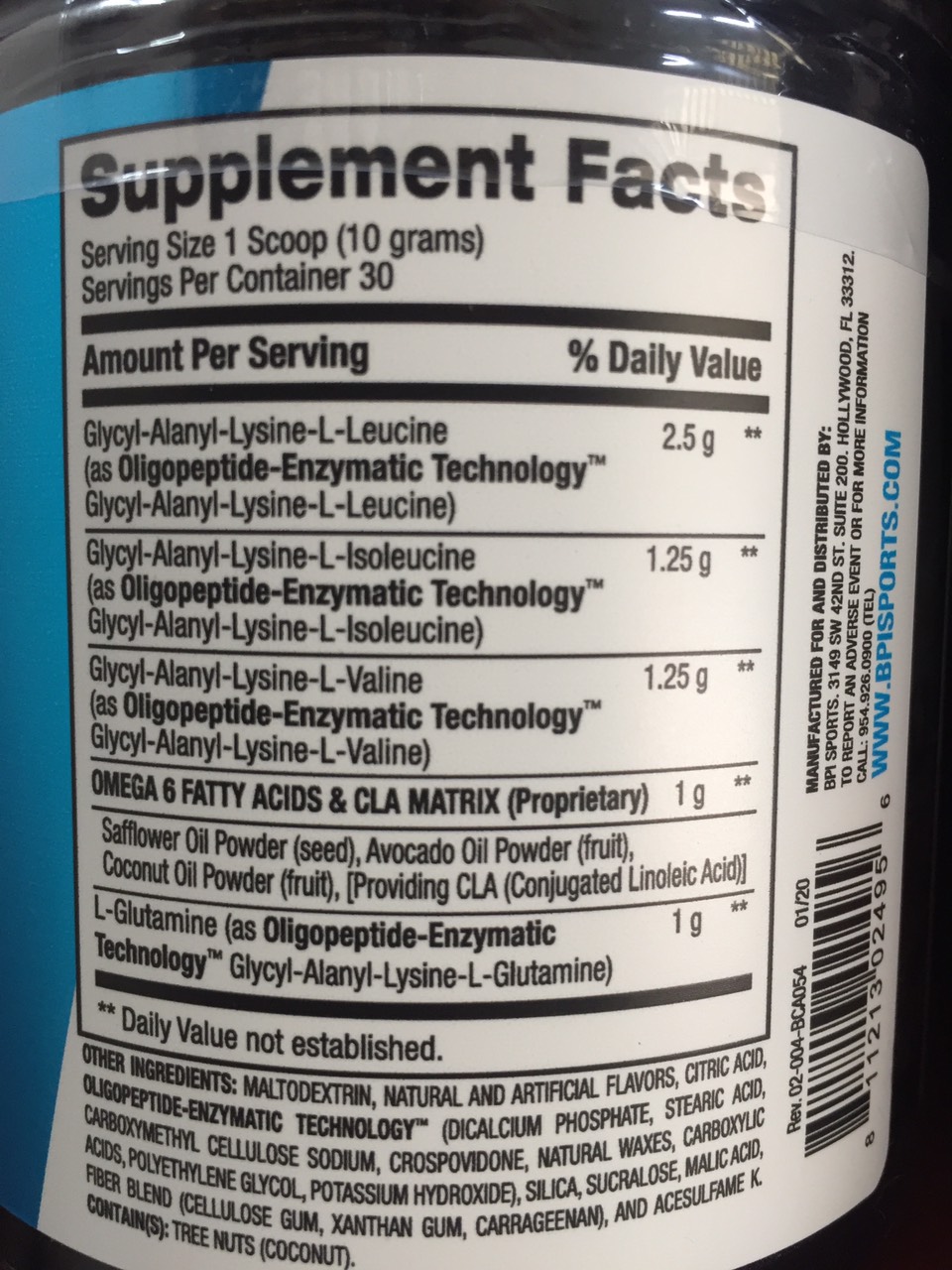 HỖ TRỢ PHỤC HỒI CƠ BEST BCAA 30 LẦN DÙNG