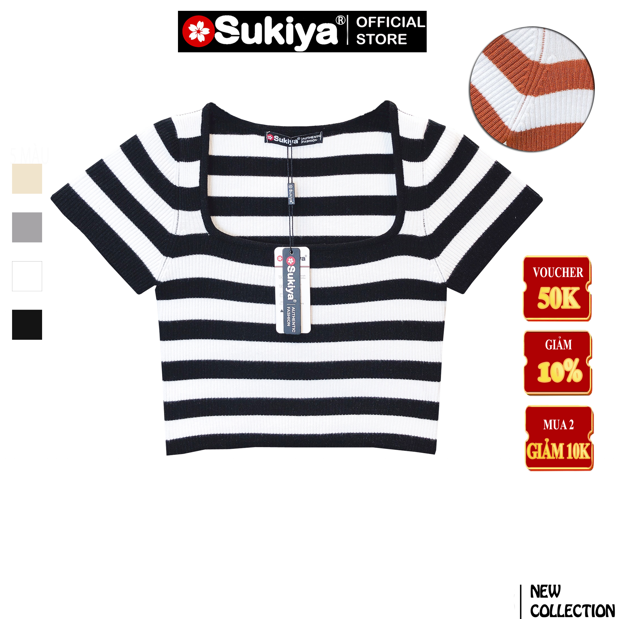 Sukiya women's 2023 new style soft polar fleece collar short sleeve crop sweater al59