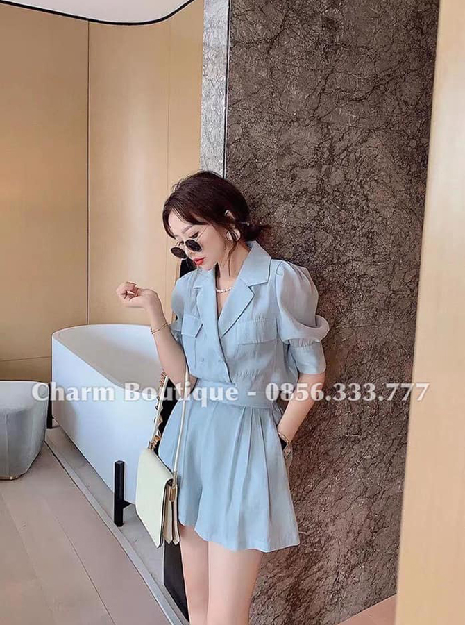 Rập Giấy 99001 - Set Blazer dạo phố Charm