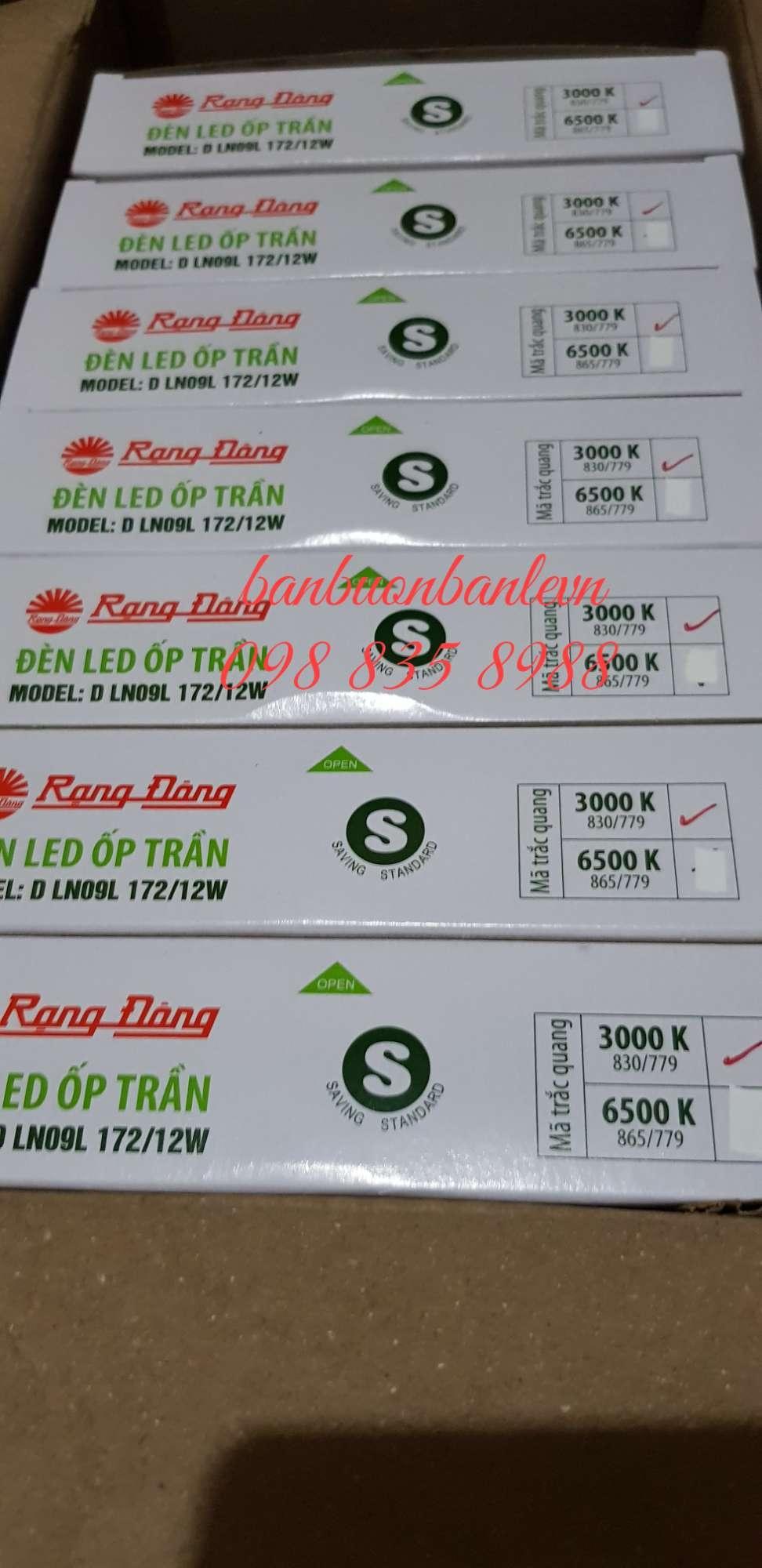 Đèn LED ốp trần  Rạng Đông D LN09L 172-12W