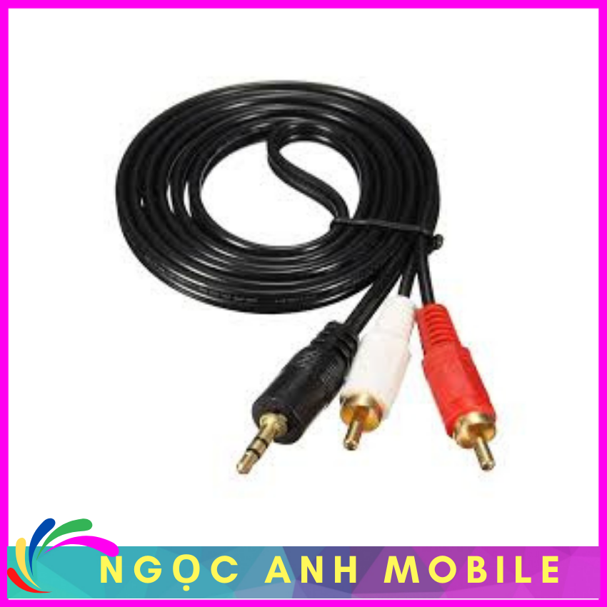 Dây kết nối âm thanh,dây av 1 ra 2 kết nối âm thanh từ amply ra loa.