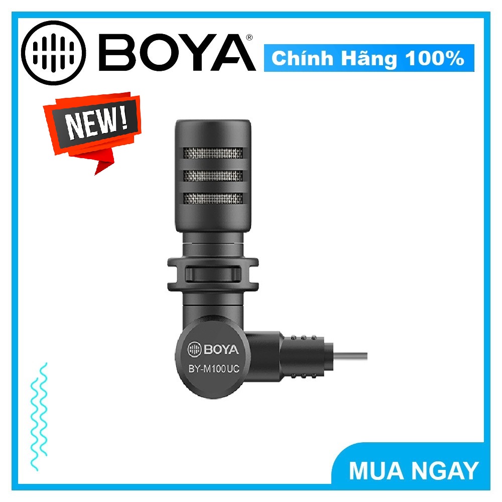 Mic thu âm Mini Cổng Type-C dành cho thiết bị Android - BOYA BY-M100UC (FB337)