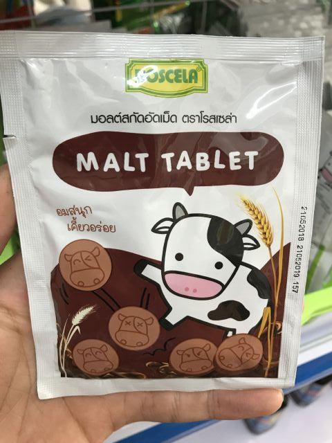 Combo 5 Gói Kẹo sữa bò Milk Tablet Thái Lan Vị Socola (Nâu) (NCFOODVN)