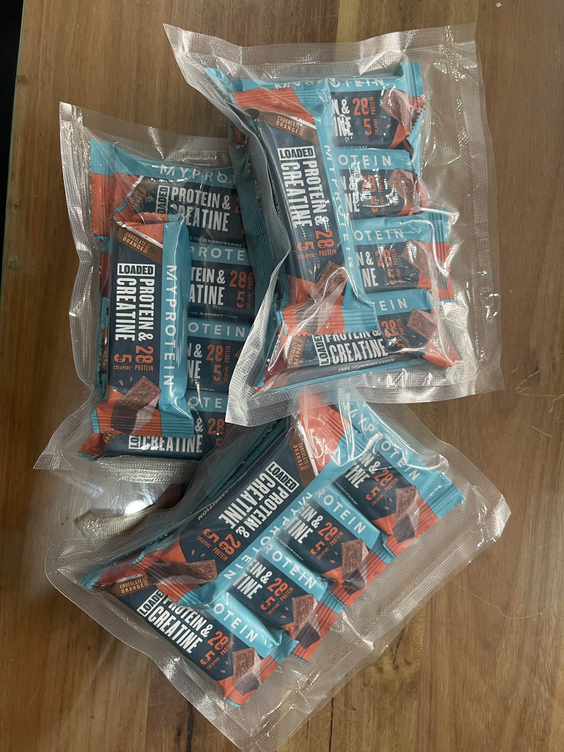 Combo 5 thanh protein bar Loaded Protein Creatine - MyProtein