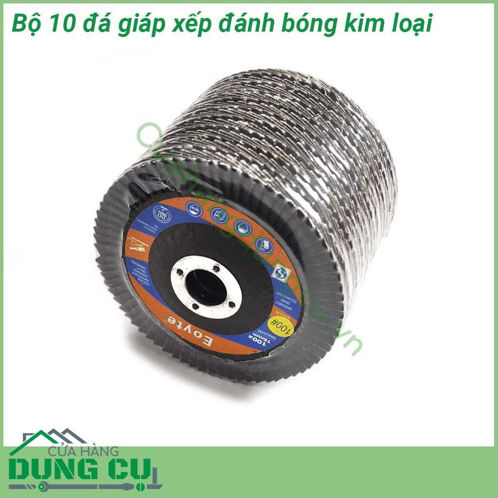 Bộ 10 giáp xếp đánh bóng kim loại