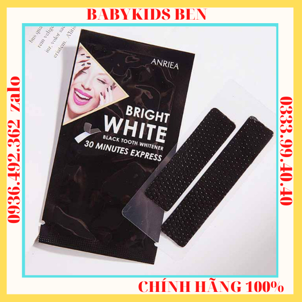 [TẶNG 1 MIẾNG] Miếng dán trắng răng Anriea ( 2 hộp 14 ngày -14 miếng)
