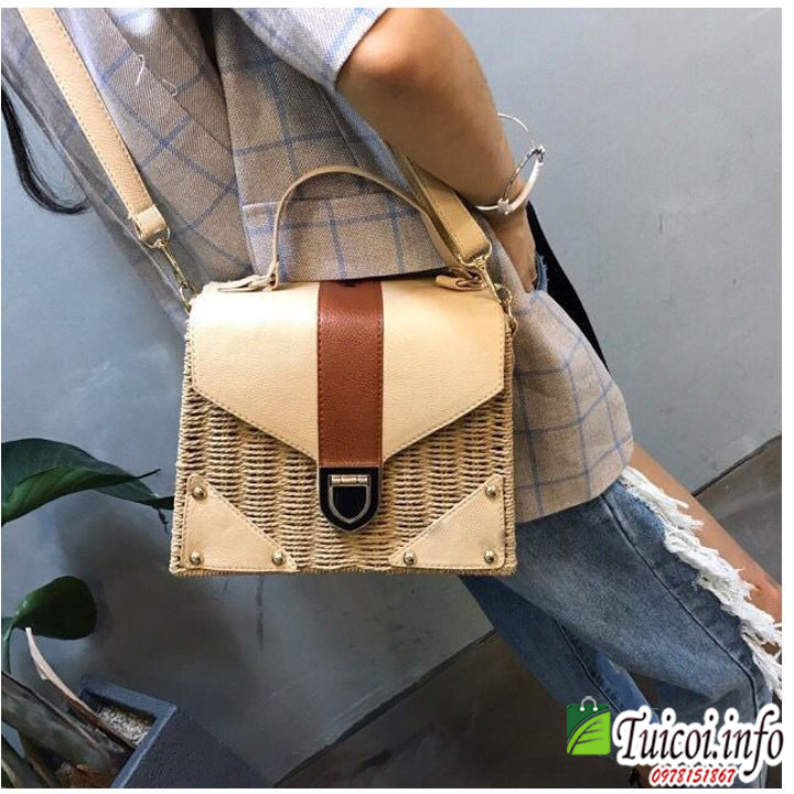 [Giá gốc tại xưởng]Túi cói hộp hình thang to