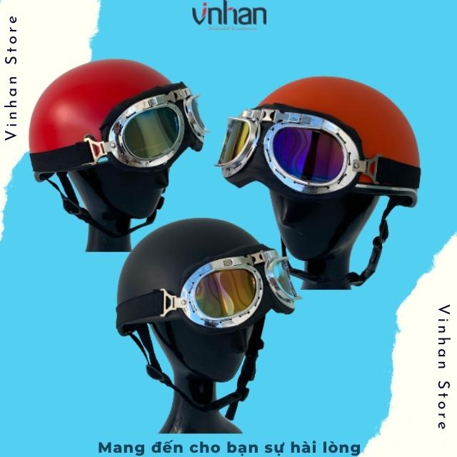Mũ bảo hiểm nửa đầu kính phi công