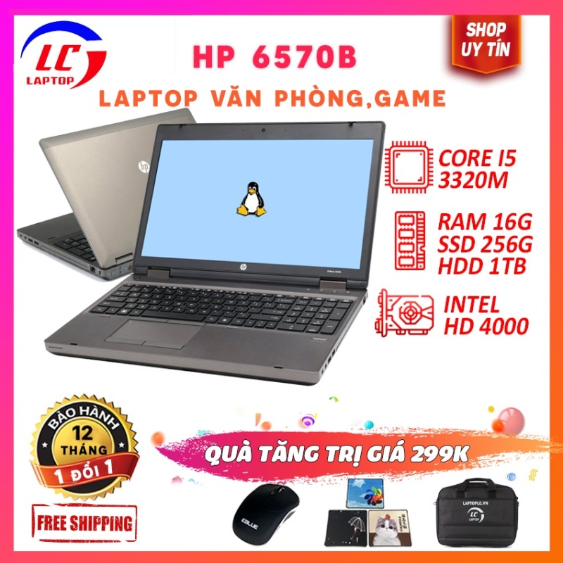 Laptop văn phòng HP 6570b core i5-3320m, màn 15.6in HD, hp 6570b,laptop chơi game đồ họa giá rẻ