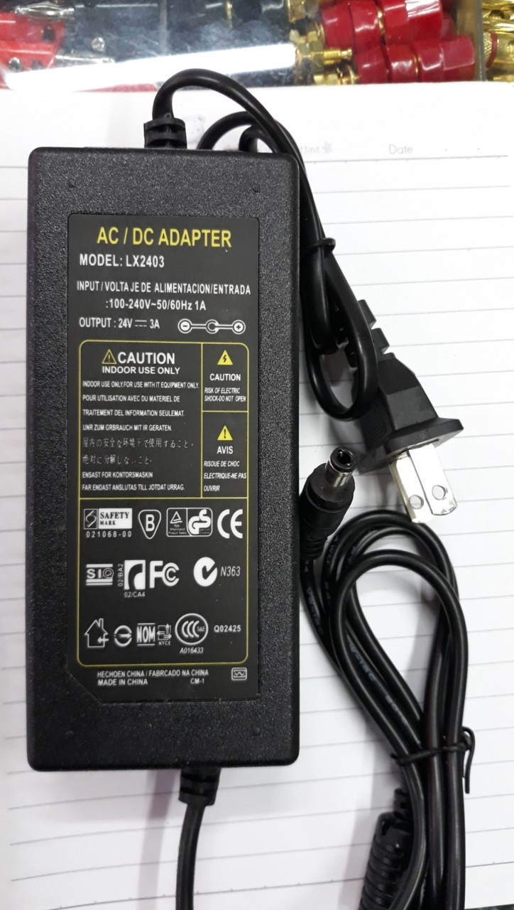Nguồn AC DC ADAPTER 24V 3A