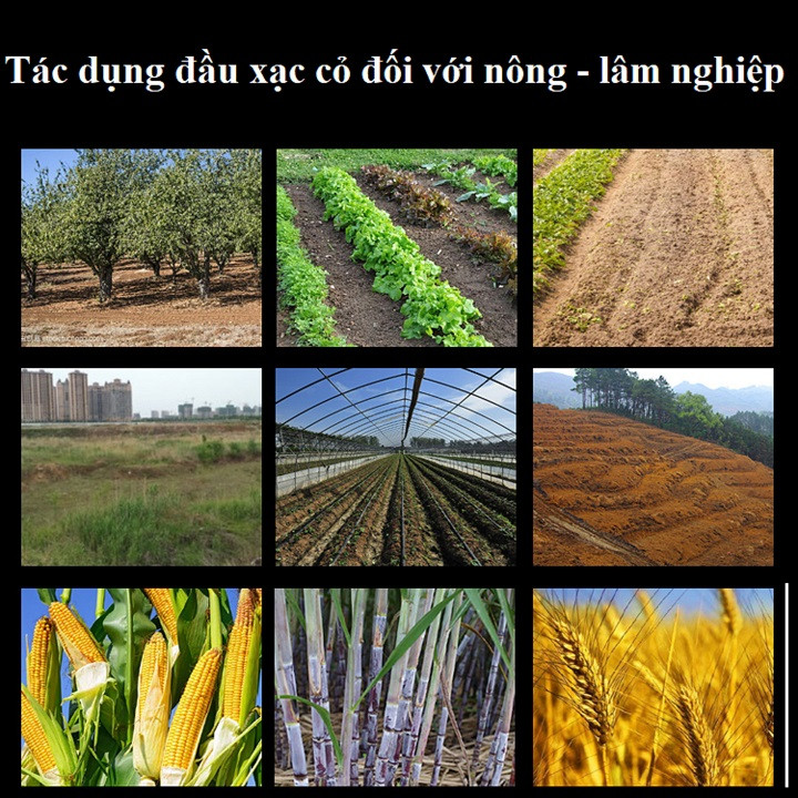 Đầu xới cỏ, đầu xới đất lắp cho máy cắt cỏ[ bánh chéo ]