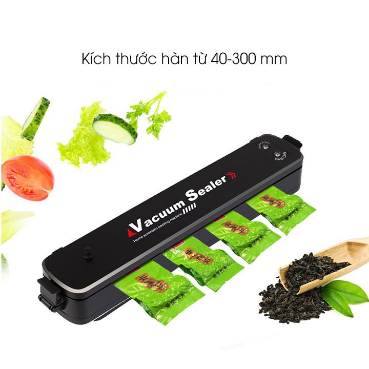 [ TẶNG KÈM  10 TÚI HÚT ]Máy Hút Chân Không Thực Phẩm Kèm Hàn Miệng Túi Vacuum Sealer