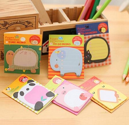 Combo 5 Giấy Note Ghi Chú Hình Thú Đáng Yêu
