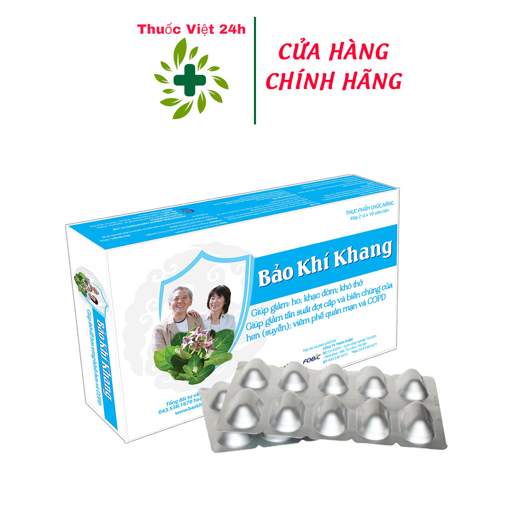 Bảo khí khang hộp 20 viên - Tăng cường sức khỏe hệ hô hấp