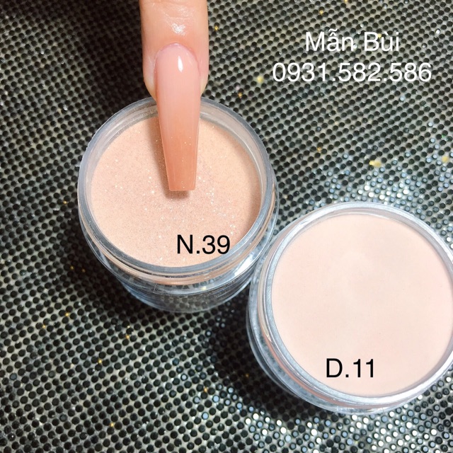 Bột đắp móng mỹ + bột ombre d11 hũ 30g,10g