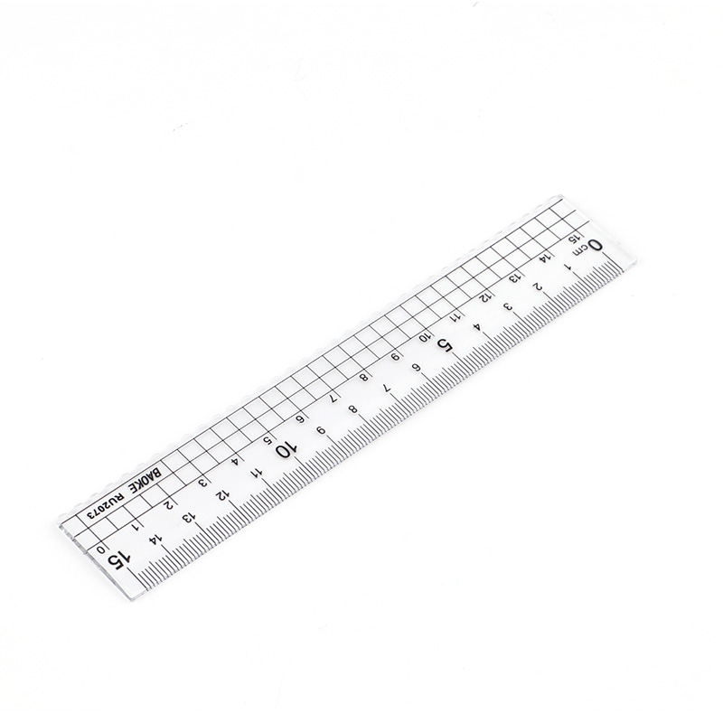 Thước cứng 15cm, độ trong suốt cao Baoke RU2073
