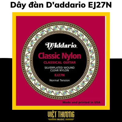 DÂY GUITAR NYLON D'ADDARIO NORMAL TENSION EJ27N - Việt Thương Music
