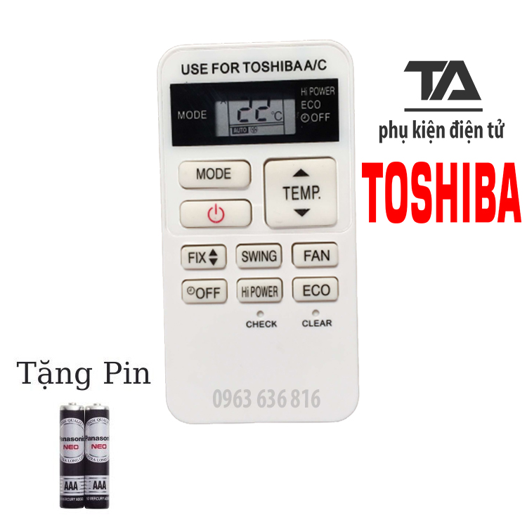 [ FREESHIP ] REMOTE MÁY LẠNH TOSHIBA RAS-07BKV-E ✔ ĐIỀU KHIỂN ĐIỀU HÒA TOSHIBA RAS-07BKV-E - HÀNG TỐT