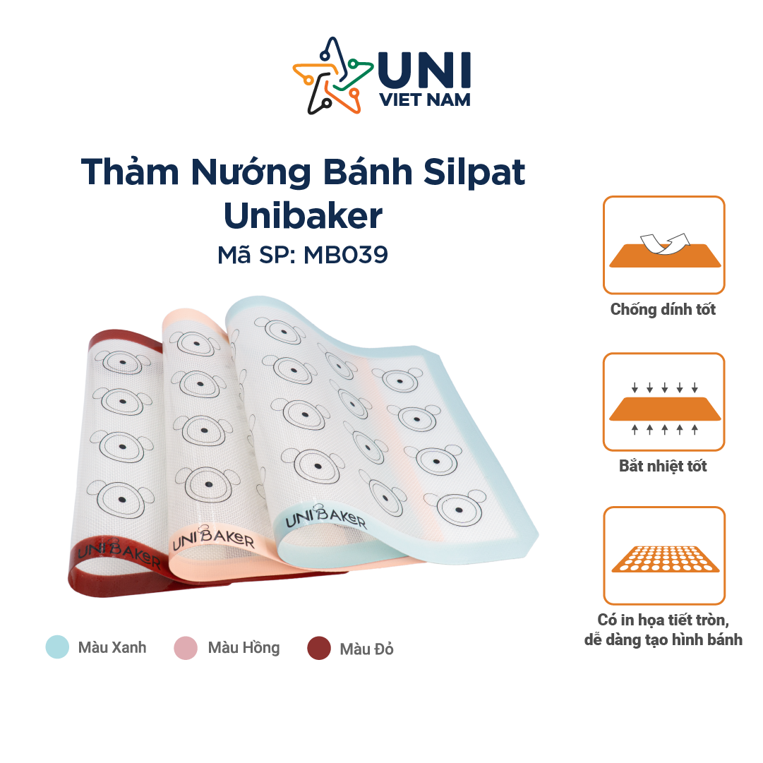 Thảm nướng bánh Silpat Unibaker MB039