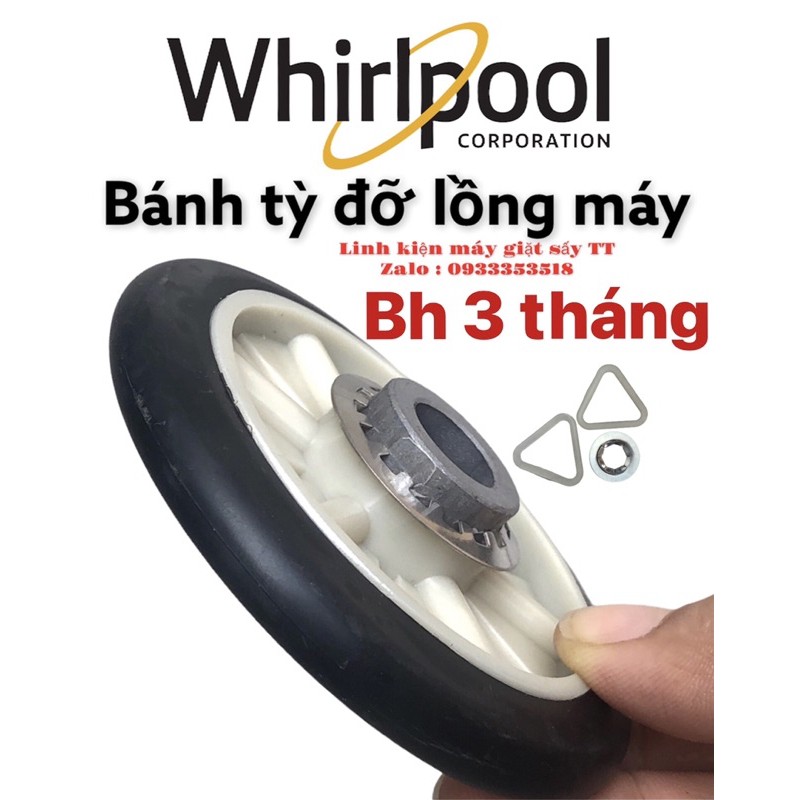 [HCM]Bánh tỳ đỡ lồng máy sấy Whirlpool
