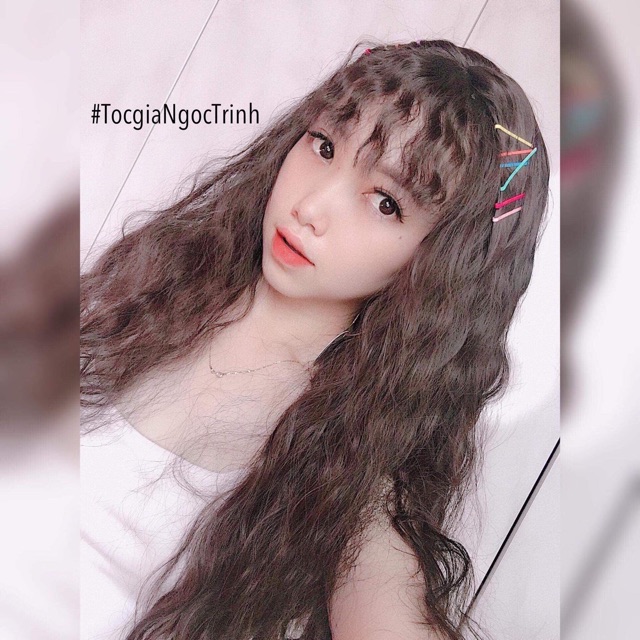 Tóc giả nguyên đầu xù mì