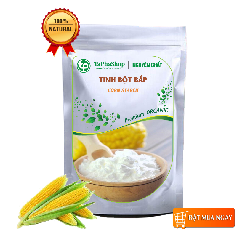 Tinh bột bắp nguyên chất 500g - tấn phát