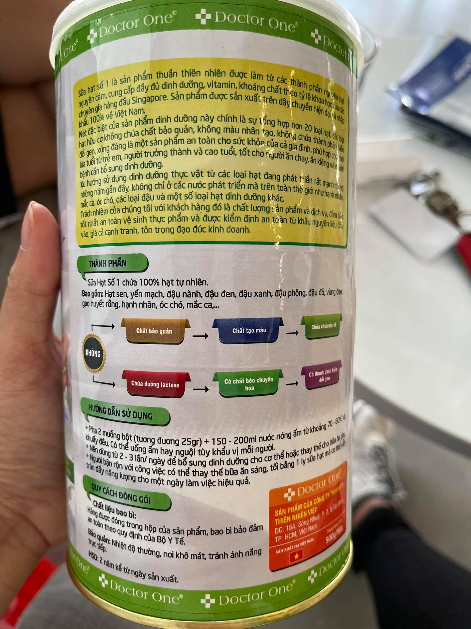 SỮA HẠT SỐ 1 DOCTOC ONE Dành cho Người Lớn