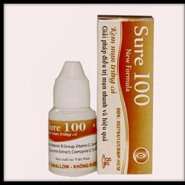 kem mụn trứng cá và sẹo thâm SURE 100