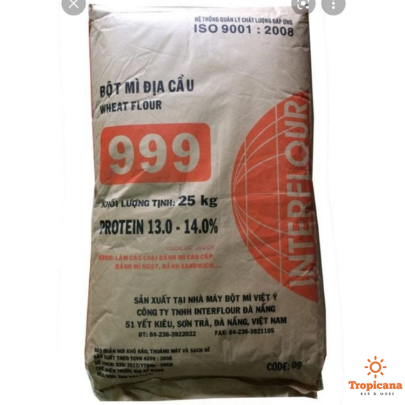 Bột mì CAO CẤP Interflour Đ.Ị.A C.Ầ.U 999 - Bao 25kg