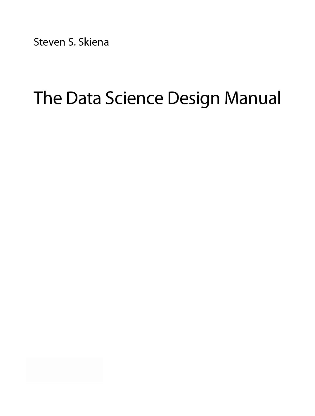 Sách The Data Science Design Manual
