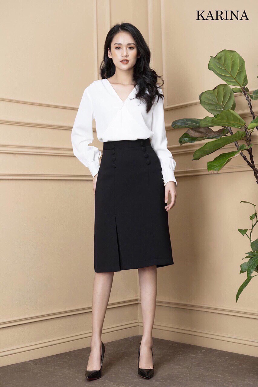Chân váy công sở dáng A