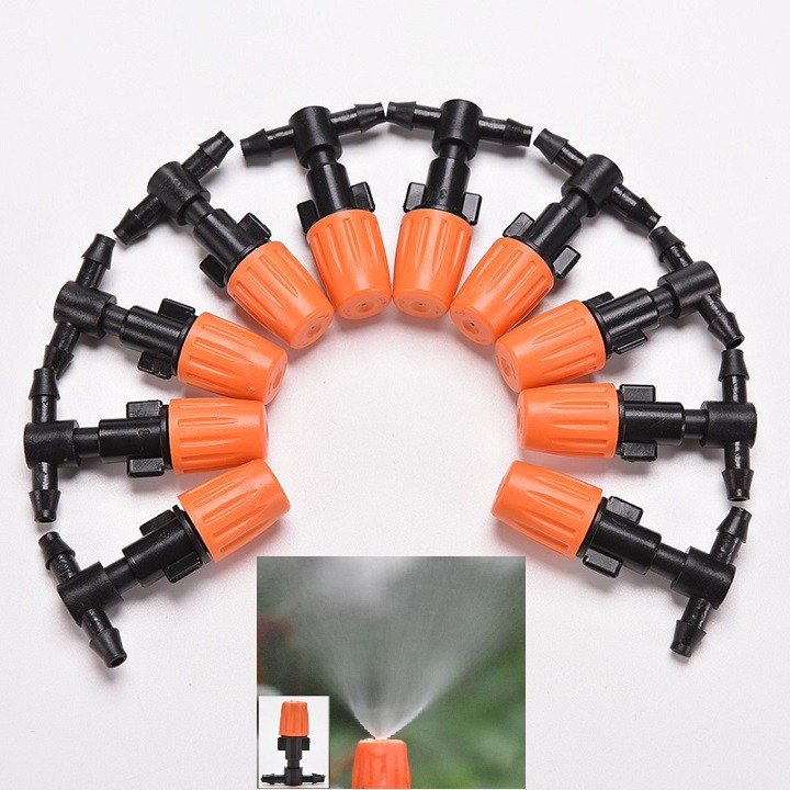 Sét 10 bộ béc đơn phun sương cam