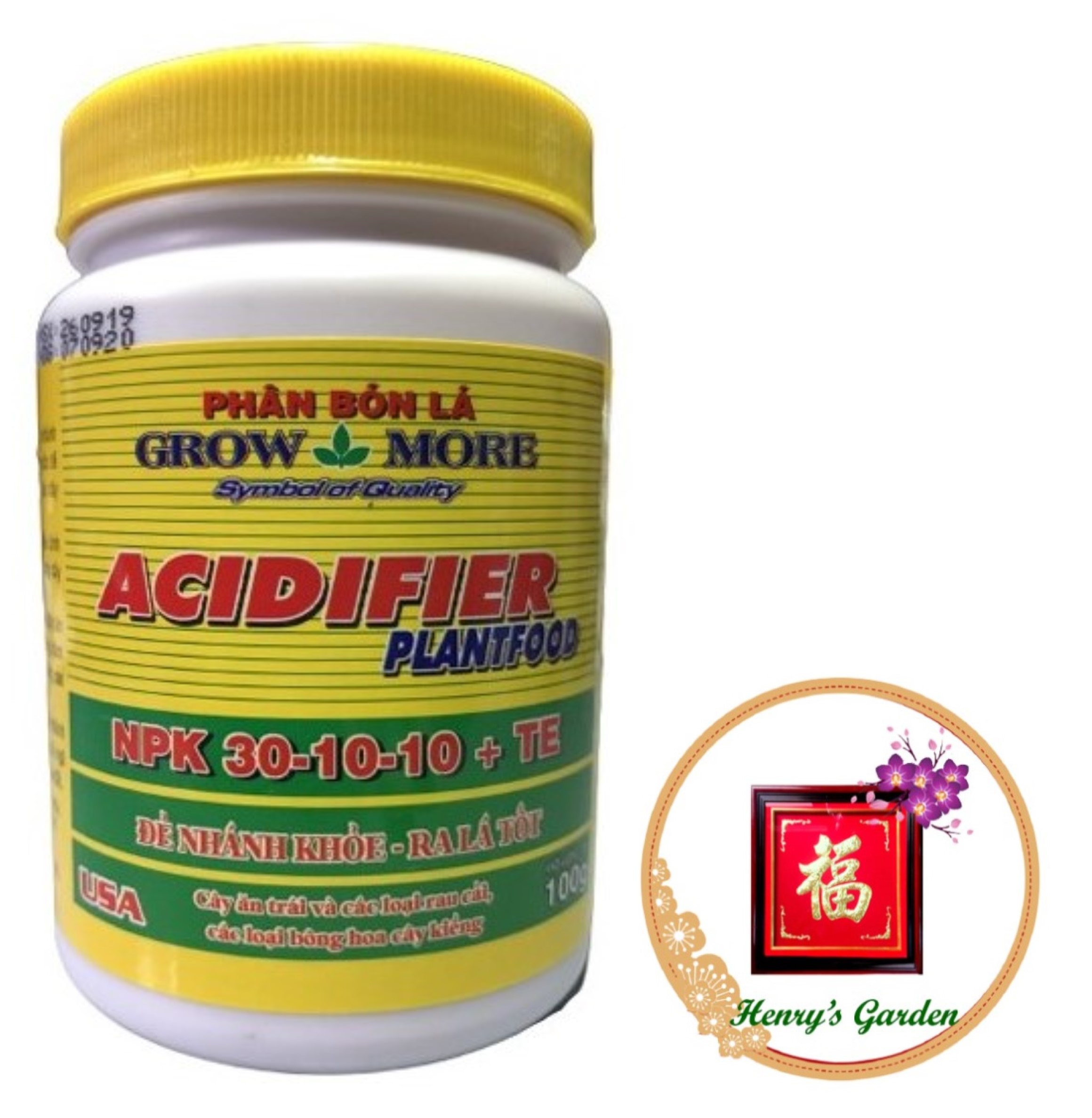 Phân bón grow more npk 30-10-10+te - #379a# 100g